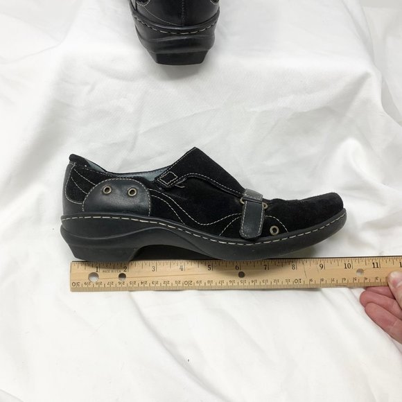Clarks Indigo Women's Shoes sz 8 Black Leather - Picture 8 of 8